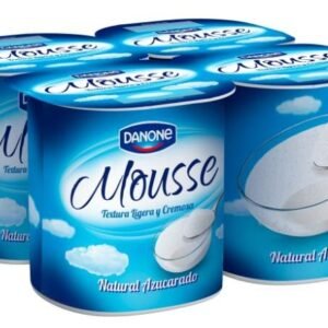 MOUSSE NATURAL AZUCAR. X4
