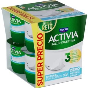 ACTIVIA NATURAL 0% EDULC 120G X8