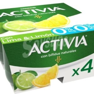 ACTIVIA LIMA LIMON 0% 120 X4