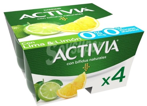 ACTIVIA LIMA LIMON 0% 120 X4