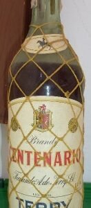 Centenario Botella de brandy 1L