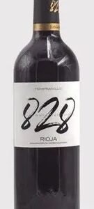 828 Botella de vino tinto Tempranillo 37,5 cl