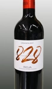 828 Botella de vino tinto crianza 37,5 cl