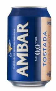 Ambar Cerveza tostada 0,0 33cl 24 latas