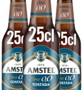 Amstel Oro cerveza 0,0 25cl 24 botellas