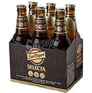 San Miguel Cerveza selecta XV 33cl 6 botellas