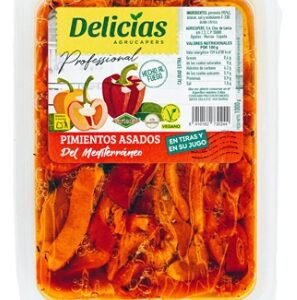 Delicias Variedad pimiento asado tiras bandeja 1000g