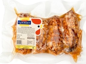 Granja Gourmet muslos de pollo asado rellenos contiene 4 unidades