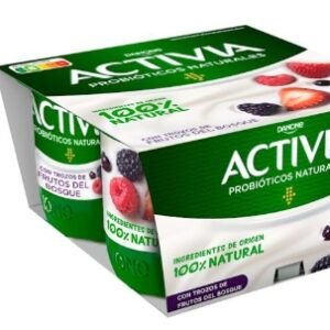 ACTIVIA FIBRAS FRUTOS FROJOS 115G x6