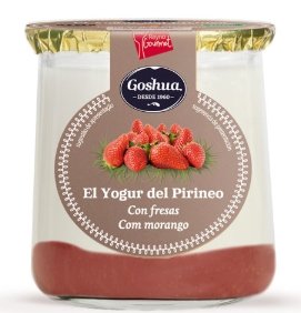 Goshua Yogur con Capa de Fresa Vaso 125 G Contiene 12 Unidades