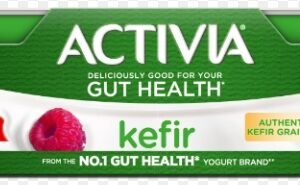 ACTIVIA KEFIR STRAW-RASPB 380G ES x6
