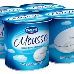 MOUSSE NATURAL AZUCAR. 4x6