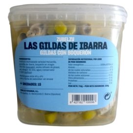 Zubelzu Ibarrako Piparrak Gilda Con Anchoa 236 Gne Contiene 15 Unidades (715 G)
