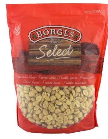 Borges Bolsa de cacahuetes pelados, fritos y salados (1 kg)