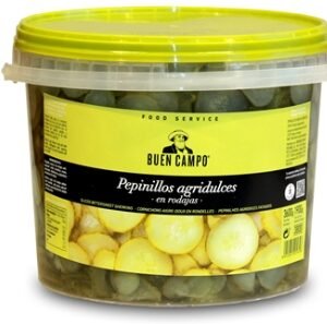 Buen Campo Pepinillos agridulces en rodajas, frasco de 1900 g (3800 g)