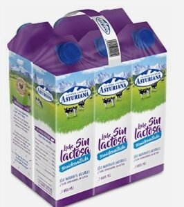Central Lechera Asturiana Leche Semidesnatada Sin Lactosa Brik 1 L Contiene 6 Unidades