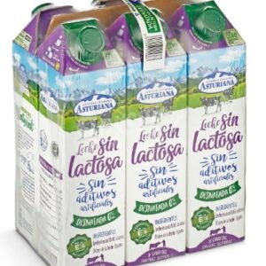 Central Lechera Asturiana Leche Desnatada Sin Lactosa 1L Contiene 6 Unidades