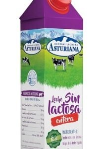 Central Lechera Asturiana Leche entera sin lactosa 1 L