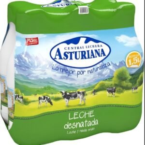 Central Lechera Asturiana Leche Desnatada 1,5 L Contiene 6 Botellas