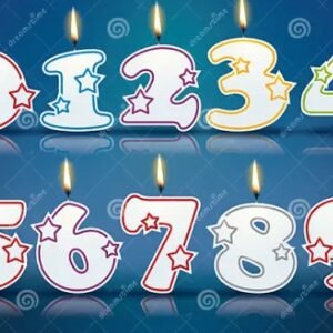 Velas Cumpleaños Cifras