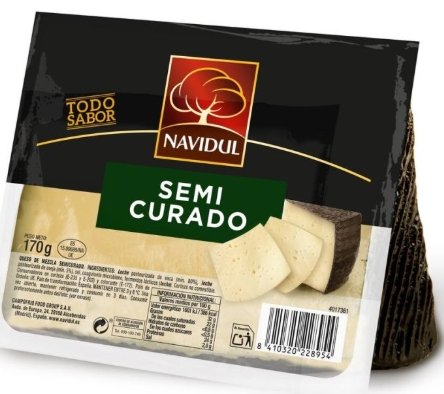Navidul Queso Semicurado 170gr Cuña