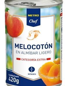 Metro Chef Melocoton En almibar ligero 420g