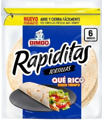 TORTILLAS RAPIDITAS WRAPS 6 UDS 240G