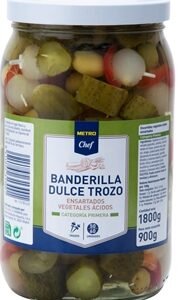 METRO CHEF banderillas dulces en trozos bote 900 gr (1800 g)