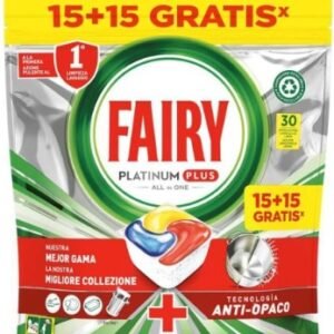DETERGENT FAIRY PLATINIUM PLUS 15 + 15 DOSES