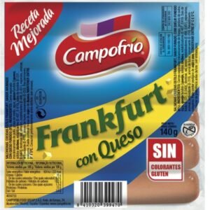 Salchichas Campofrío Frankfurt queso 6 Unidades