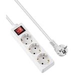 V-Tac Regleta de 3 enchufes con interruptor