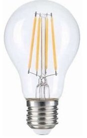 Filament LED A60 blanco caliente