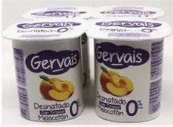 Gervais Yogur desnatado Melocotón 0%