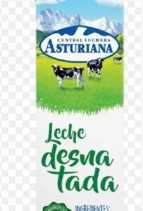 C.L.Asturiana Leche desnatada 1l