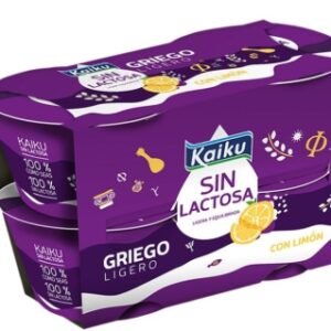 Kaiku Sin Lactosa Griego con Limon 4x90g