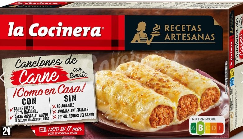 LaCocinera Canelones de Carne 500g