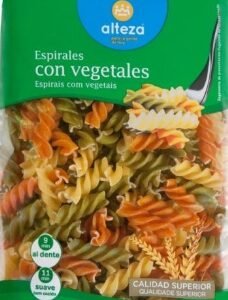 Alteza Espirales Con Vegetales 500gr