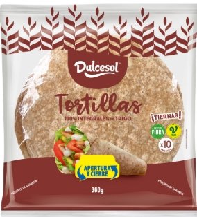 Dulcesol Tortillas Integrales 288gr